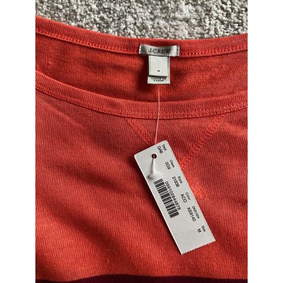 NWT J Crew Sweater Colorblock Women M Long‎ Sleeve Linen Blend Spring Preppy - Picture 4 of 8